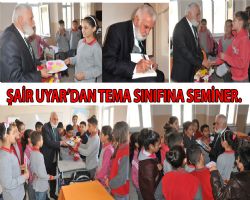 Bahl Atatrk ortaokulu, TEMA snfna seminer verildi.